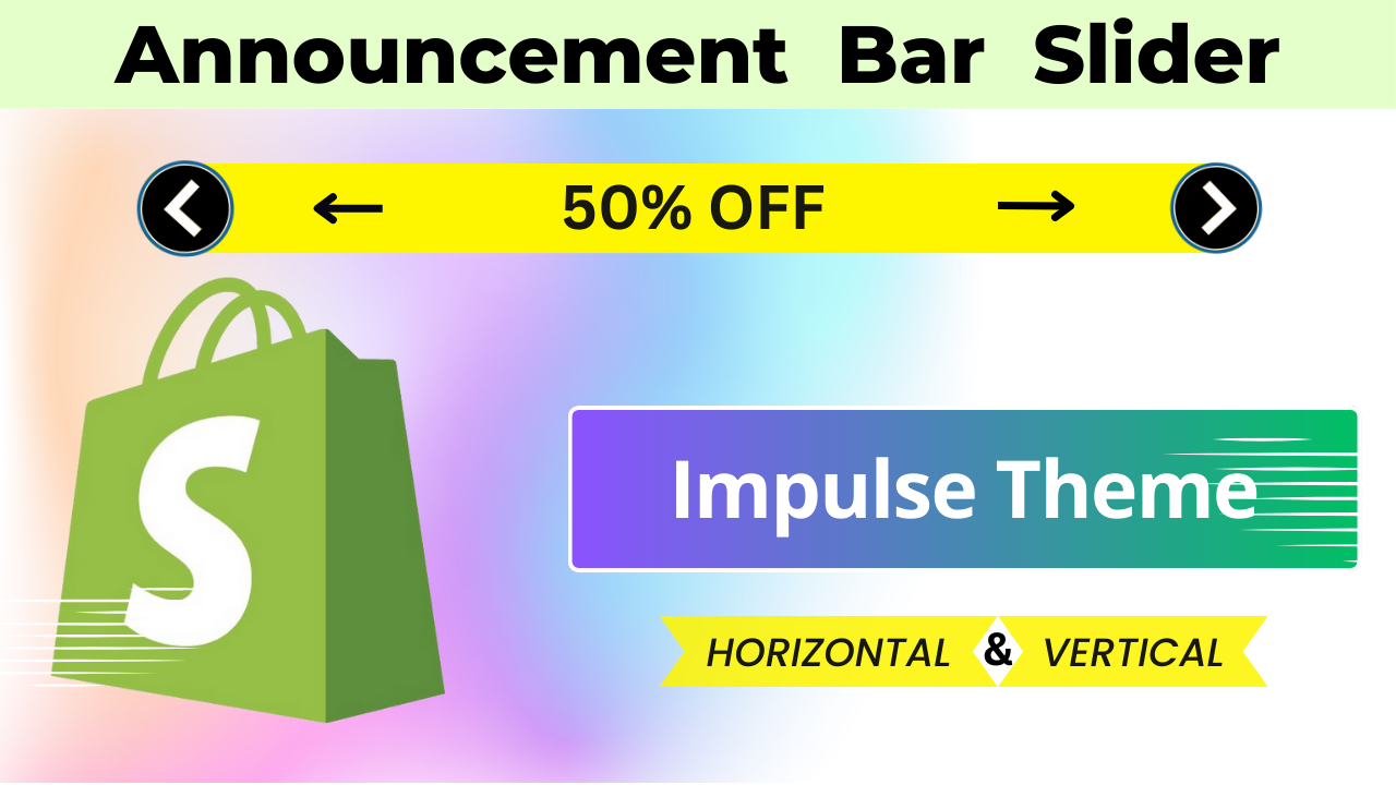 Sliding Announcement Bar Impulse Theme