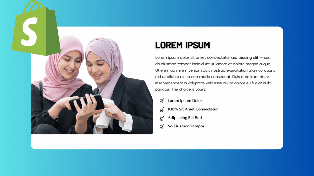 Image with Text and List Section for Shopify