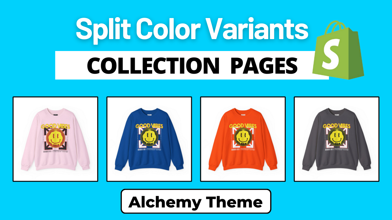 Display Color Variants as Separate Products - Shopify Alchemy Theme