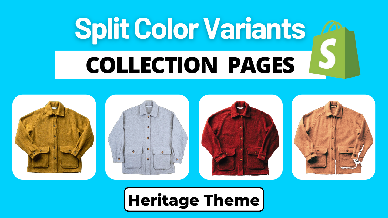 Display Color Variants as Separate Products - Shopify Heritage Theme