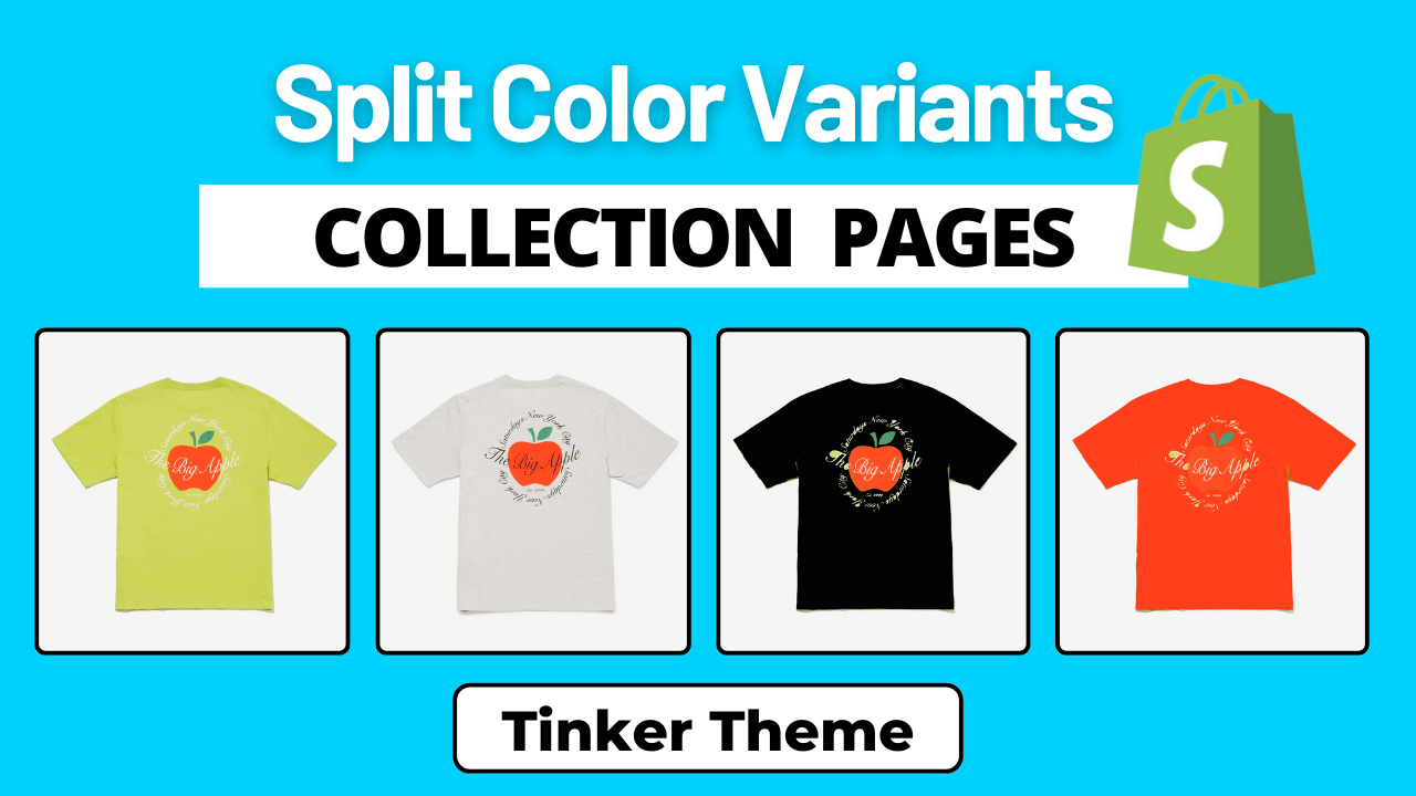 Display Color Variants as Separate Products - Shopify Tinker Theme