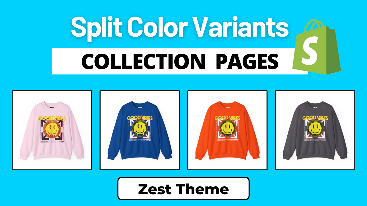 Display Color Variants as Separate Products - Shopify Zest Theme