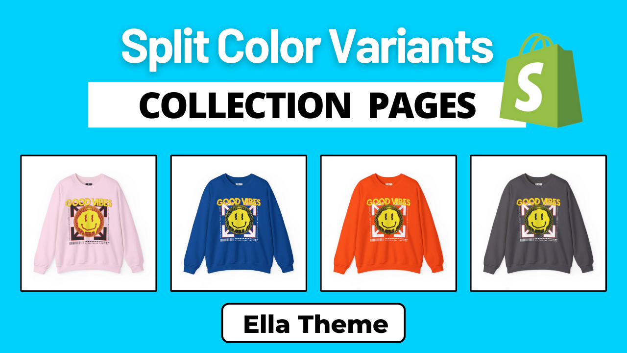 Display Color Variants as Separate Products - Shopify Ella Theme