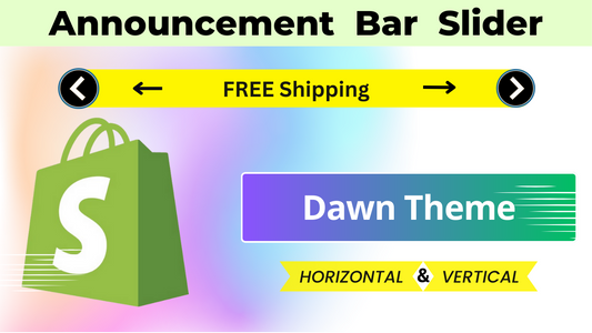 Sliding Announcement Bar Dawn Theme - Dawn Theme