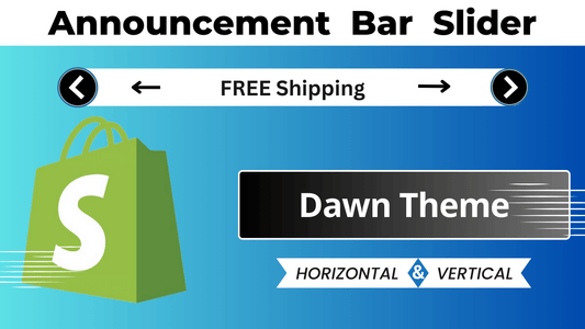 How to Add Sliding Announcement Bar in Shopify Dawn Theme