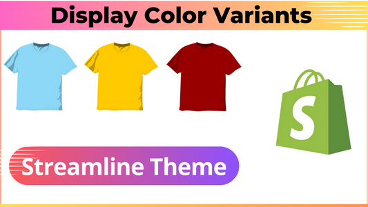 Products by Color Variants - Streamline Theme Shopify