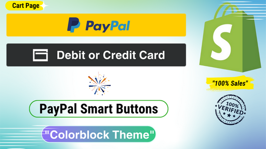 paypal smart button for colorblock theme cart page