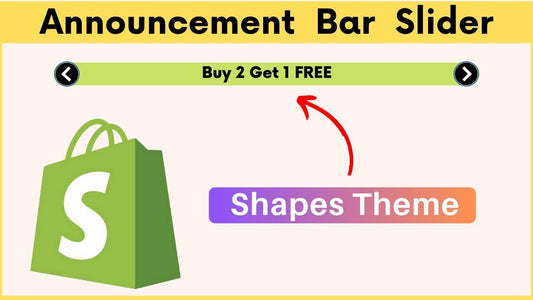 Sliding Announcement Bar - Shapes Theme