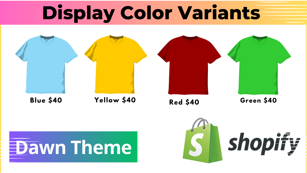 Products By Color Variants - Dawn Theme